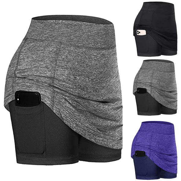 Women’s High Waist Tennis & Golf Skirt with Shorts