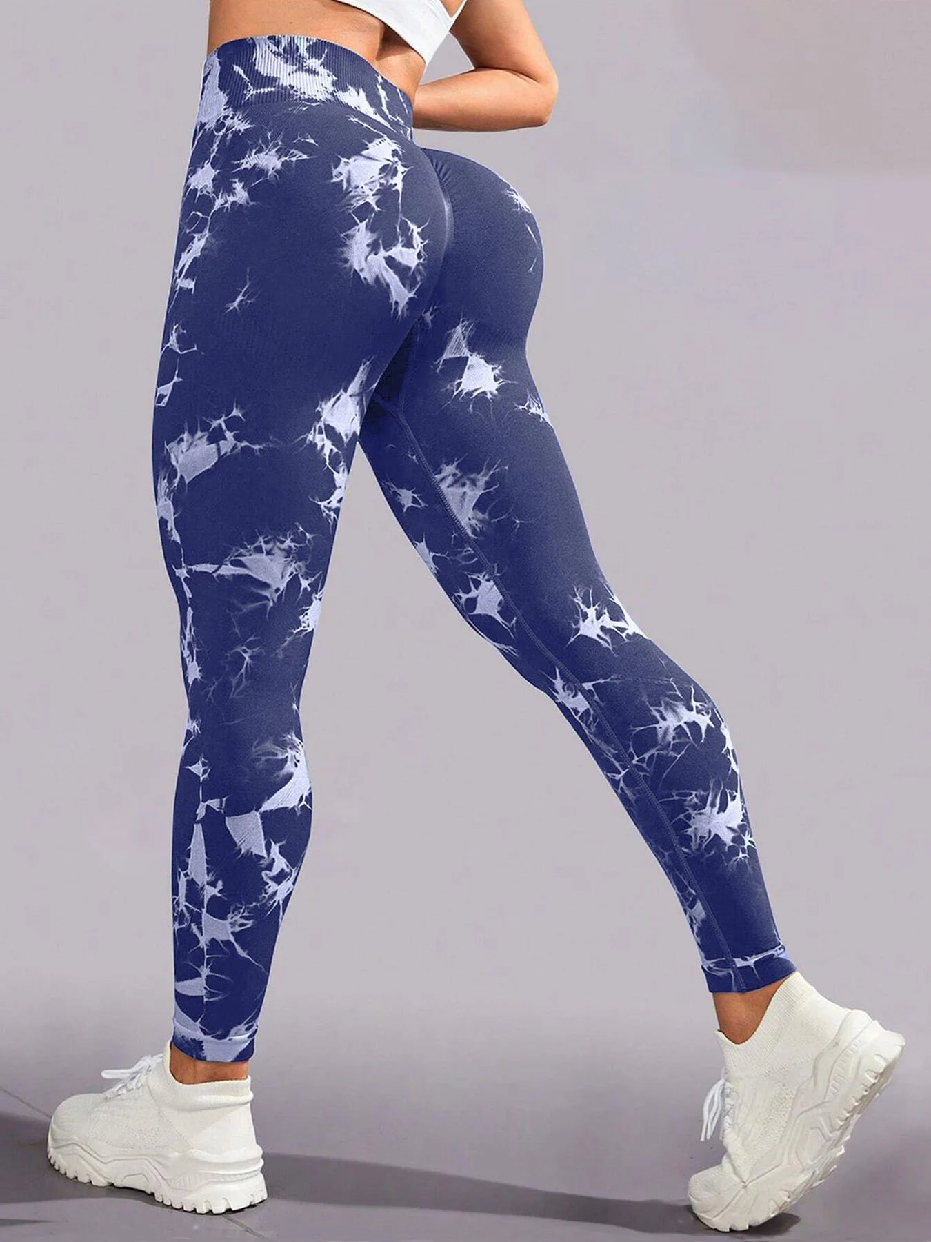 Women’s Tie-Dye Seamless High-Waist Leggings