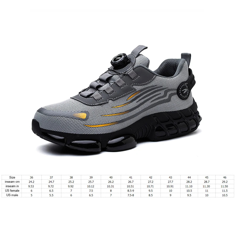Men’s Lightweight Steel Toe Safety Work Shoes