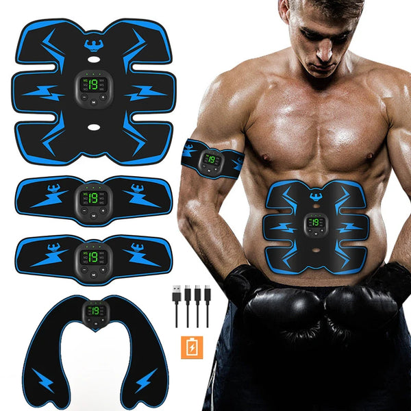 USB Rechargeable EMS Muscle Stimulator Full Body Massager