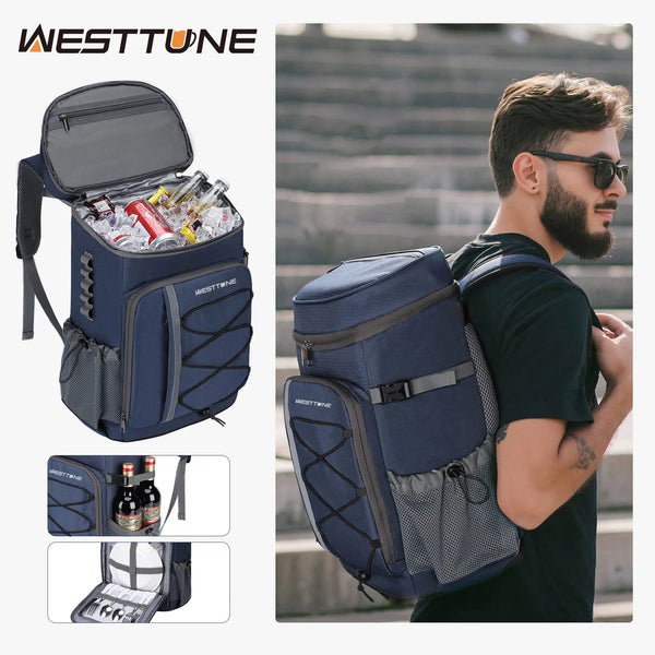 WESTTUNE 35-Can Leakproof Insulated Cooler Backpack