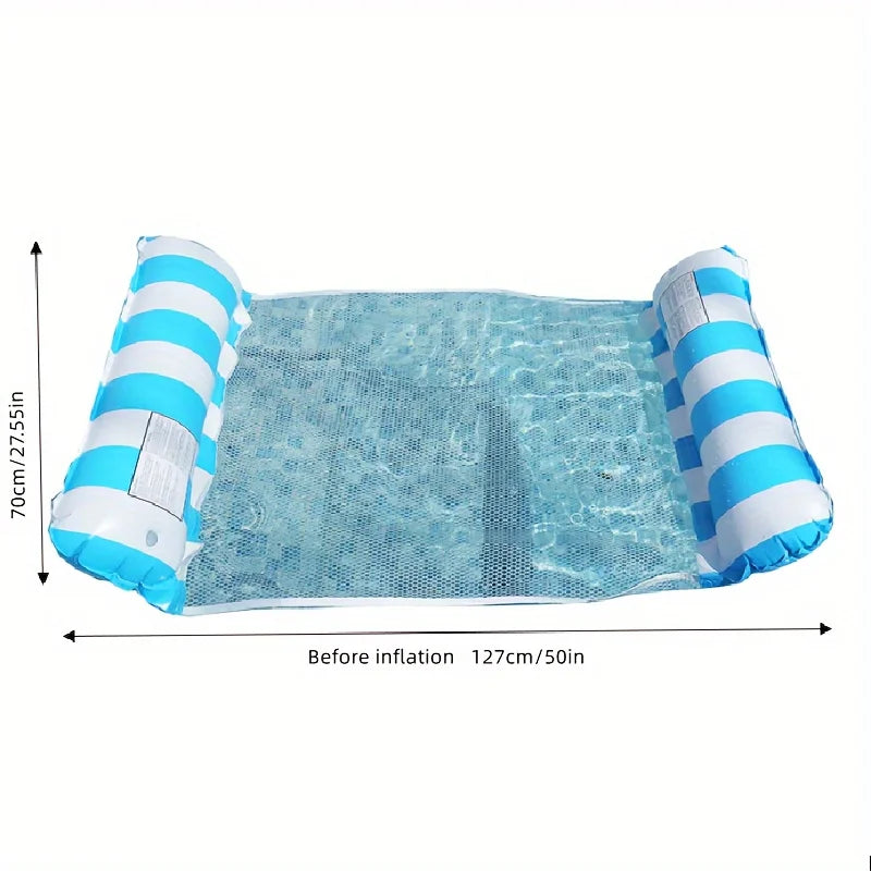 Inflatable Water Hammock with Mesh – Floating Lounge