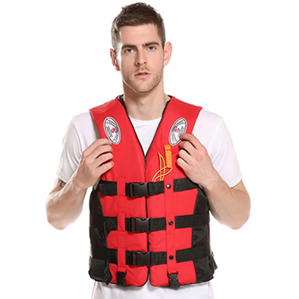 Red Life Jacket for Water Sports – Kids & Adults