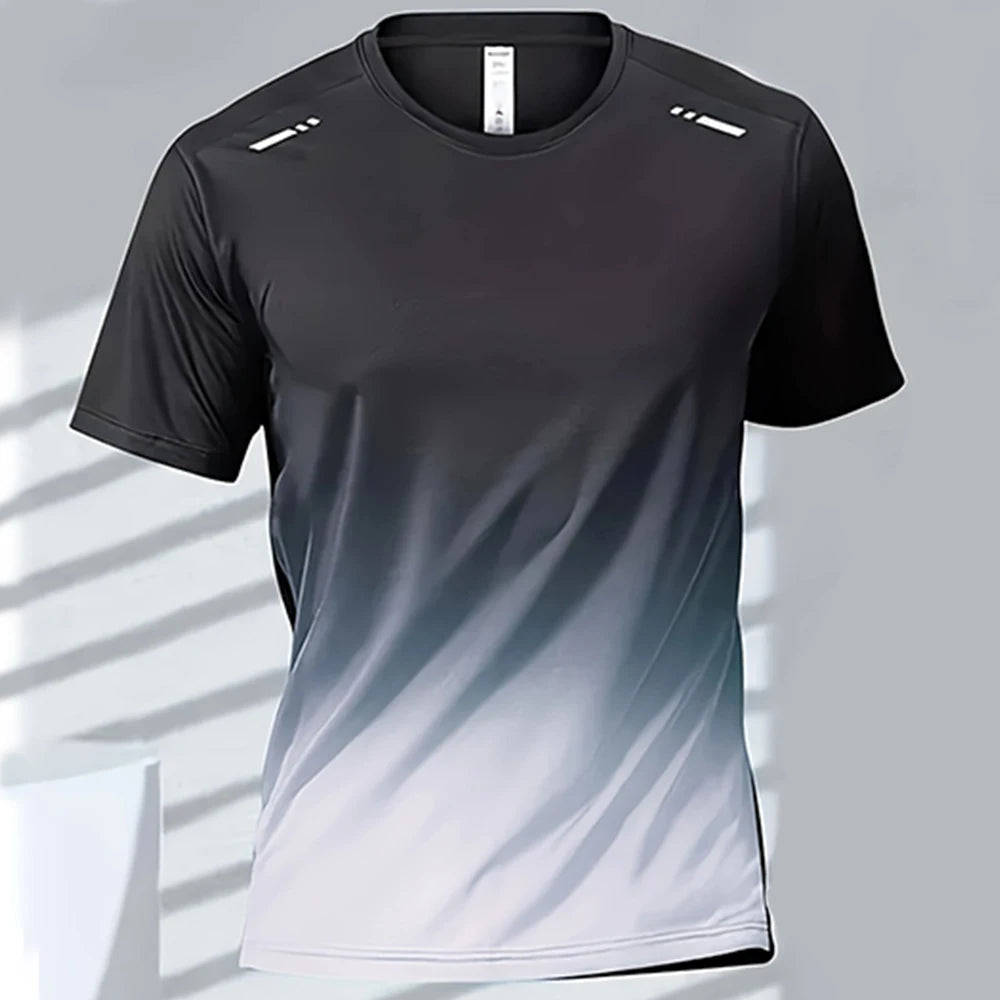 Men’s Quick-Dry Gradient Sports T-Shirt