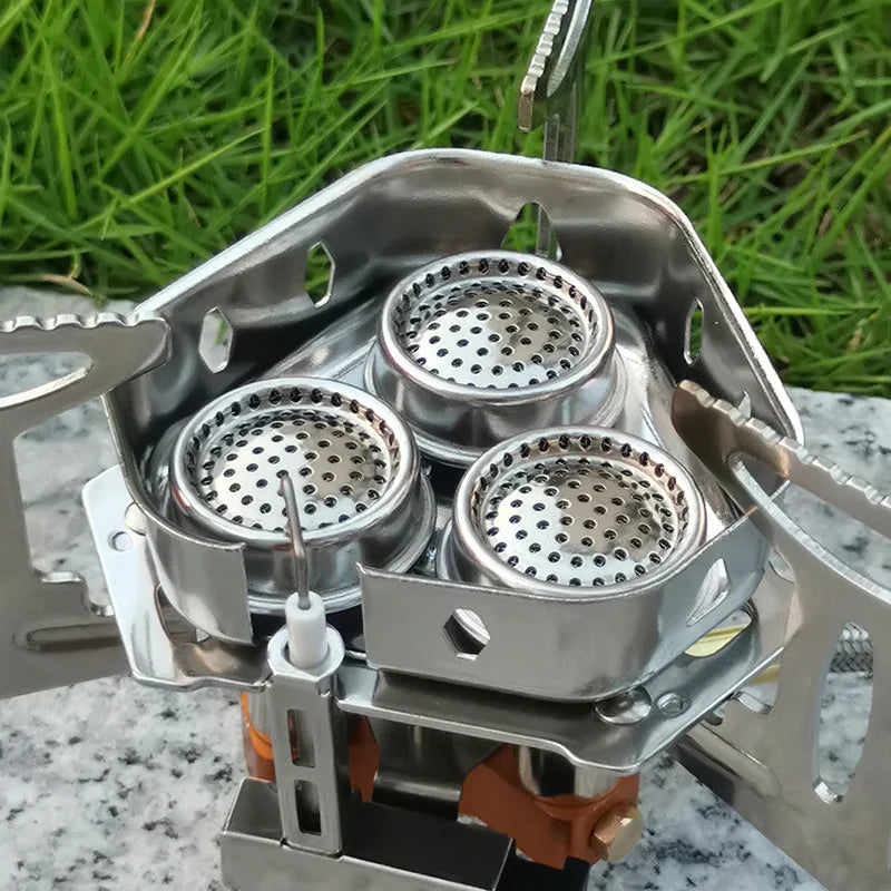 TARKA 3-Burner Folding Camp Stove | 5800W Portable Gas Cooker