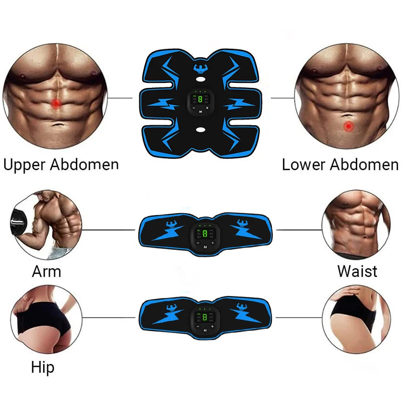 USB Rechargeable EMS Muscle Stimulator Full Body Massager