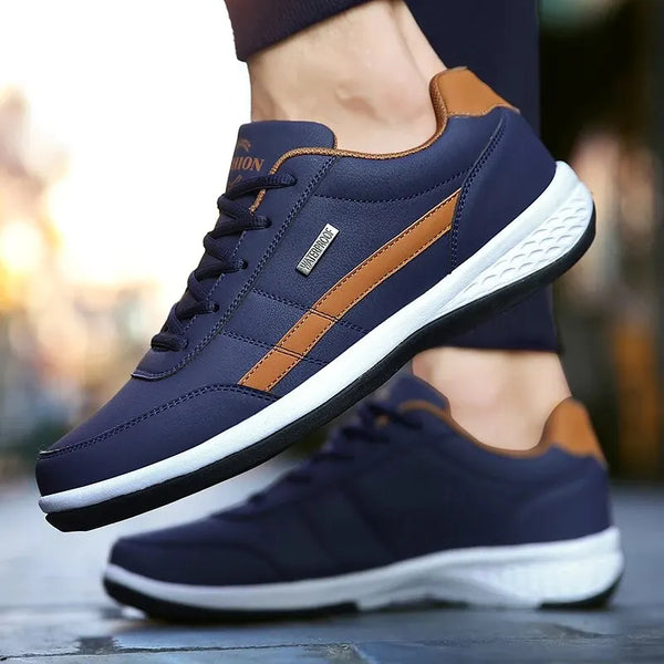 Men's Lightweight Breathable Sneakers – Non-Slip Vulcanized Sole