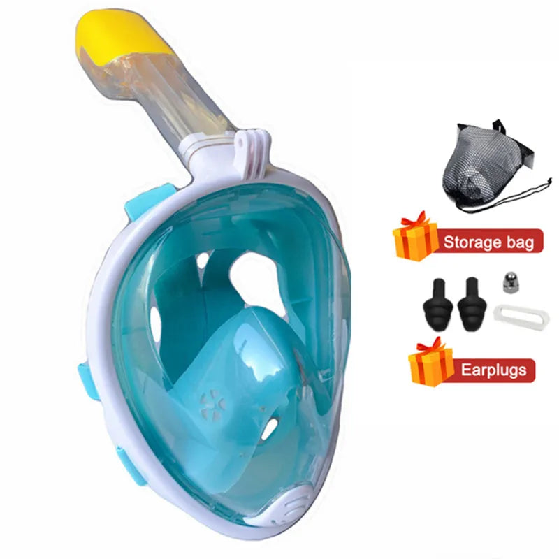 Professional Full Face Snorkel Mask with Anti-Fog