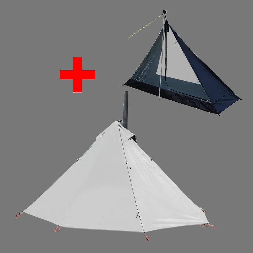 Ultralight Camping Hot Tent with Chimney & Window