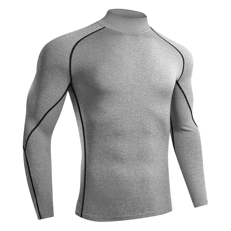 Men’s Quick-Dry Long Sleeve Compression Running Shirt