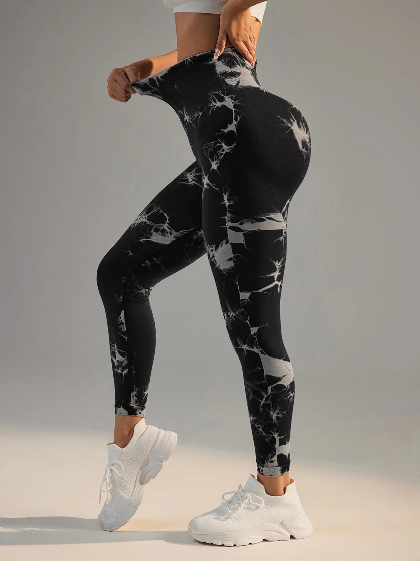Women’s Tie-Dye Seamless High-Waist Leggings