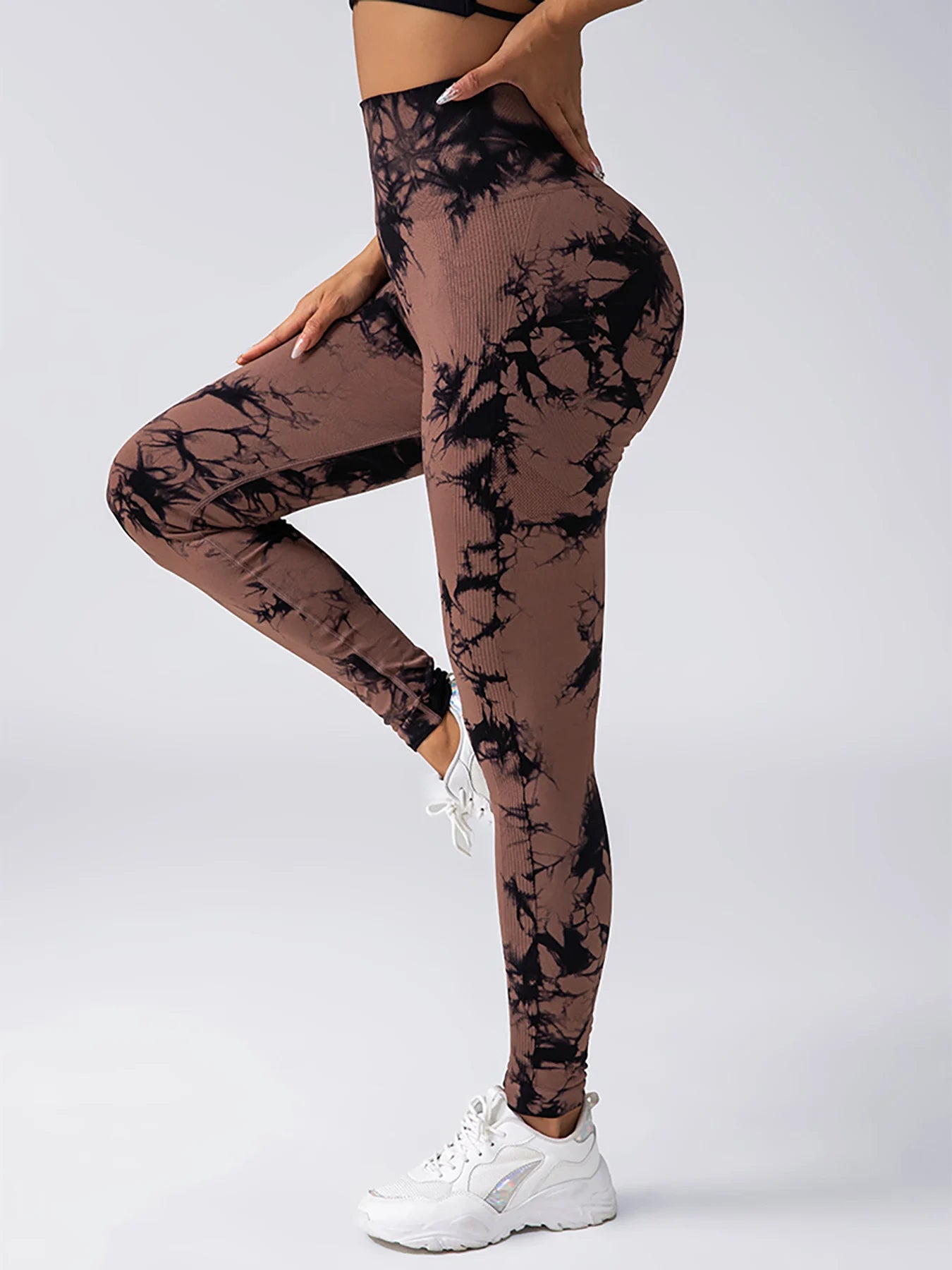 Women’s Tie-Dye Seamless High-Waist Leggings