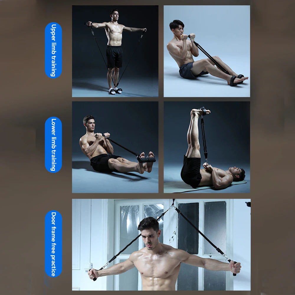 Multifunction Pedal Resistance Band Puller for Home Fitness