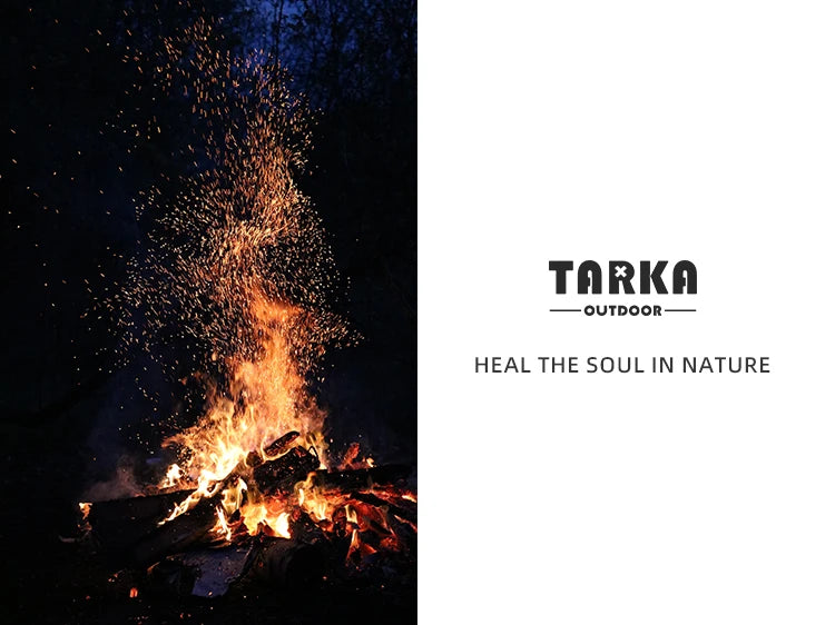 TARKA 3-Burner Folding Camp Stove | 5800W Portable Gas Cooker