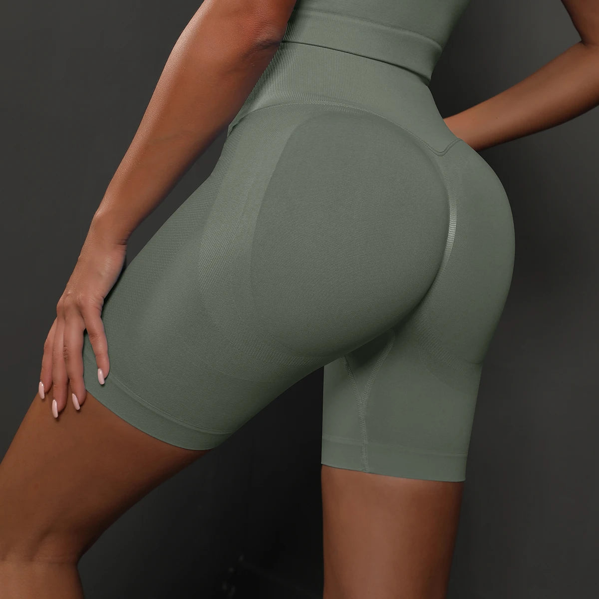 Women’s High-Waist Seamless Yoga Shorts