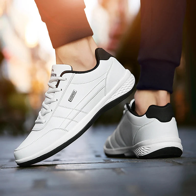 Men's Lightweight Breathable Sneakers – Non-Slip Vulcanized Sole