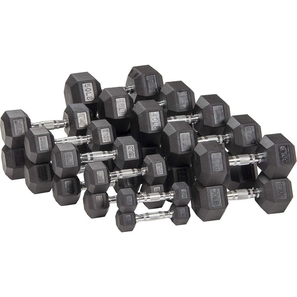Premium Rubber Hex Dumbbell