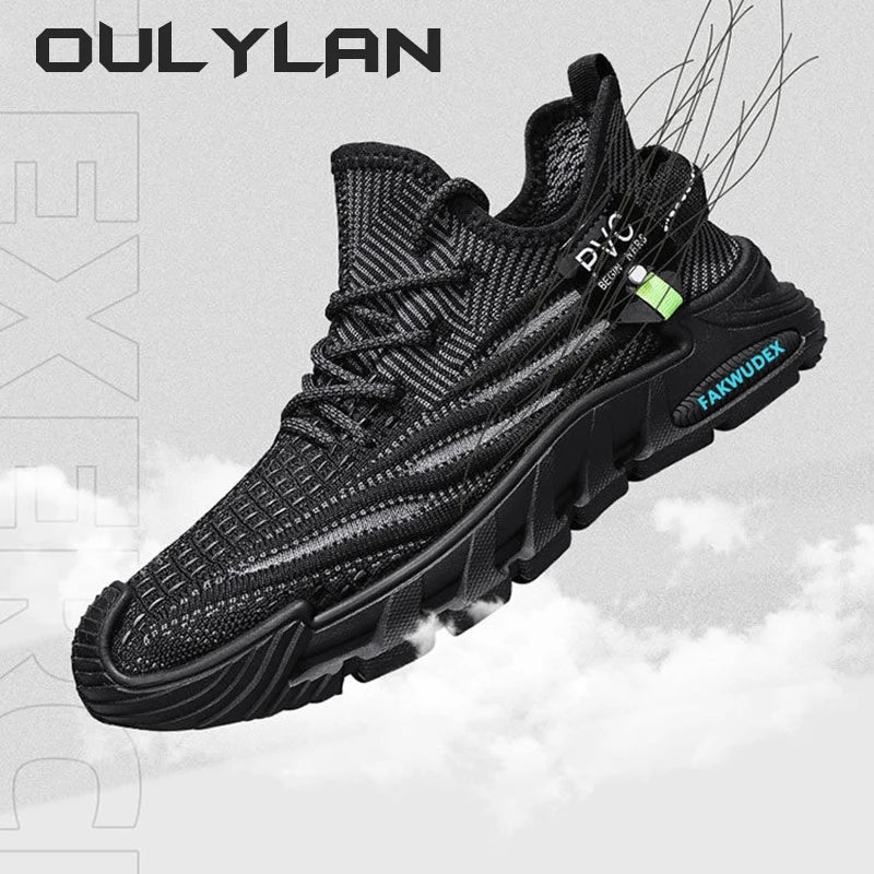 Men’s Breathable Knit Lightweight Running Sneakers