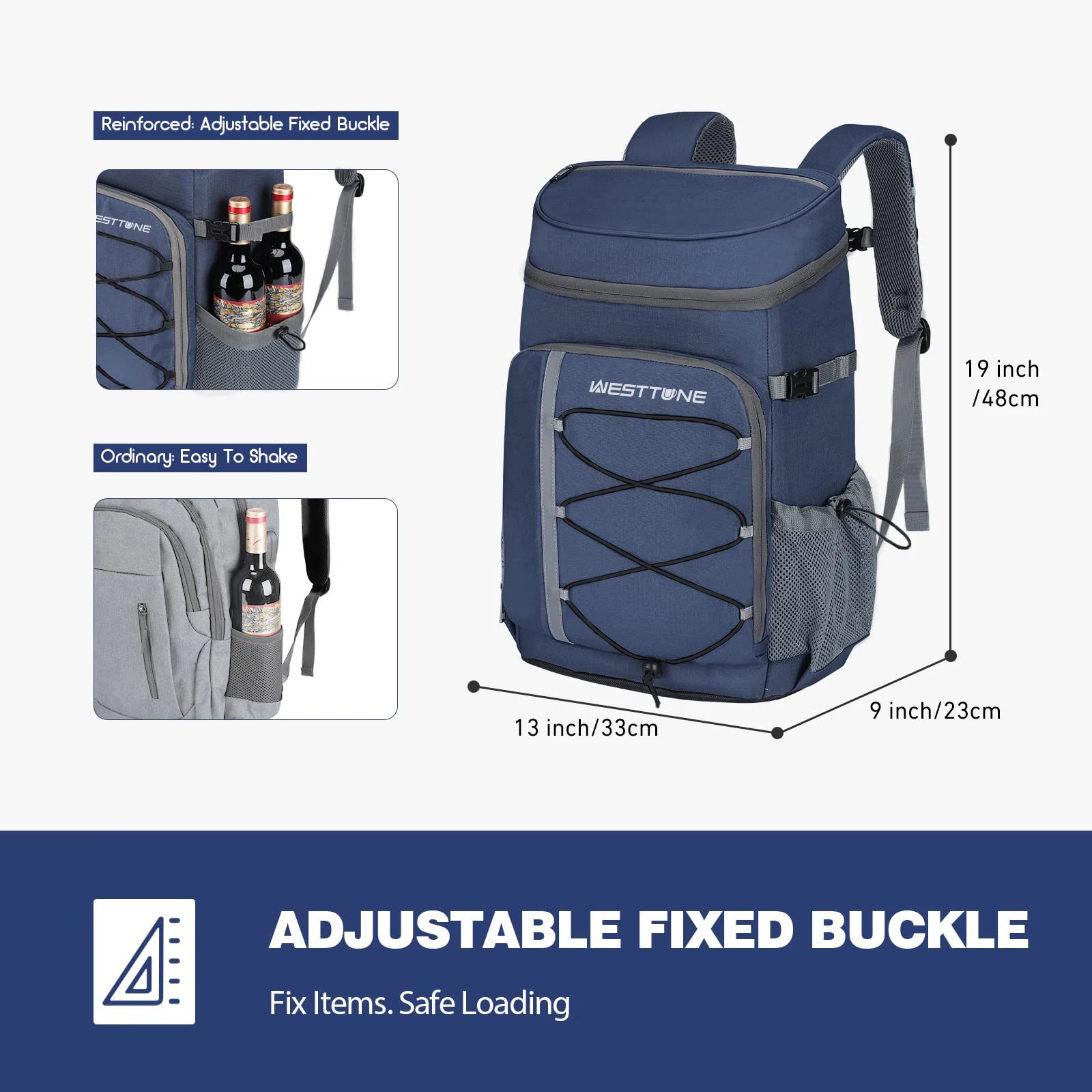 WESTTUNE 35-Can Leakproof Insulated Cooler Backpack