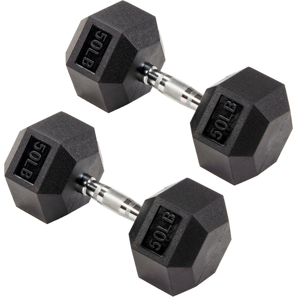 Premium Rubber Hex Dumbbell