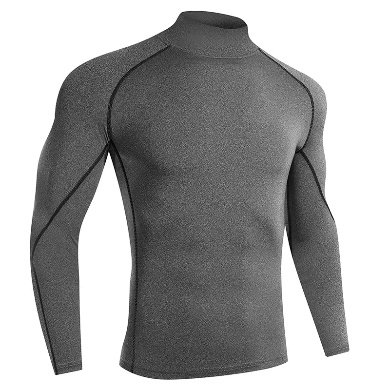Men’s Quick-Dry Long Sleeve Compression Running Shirt