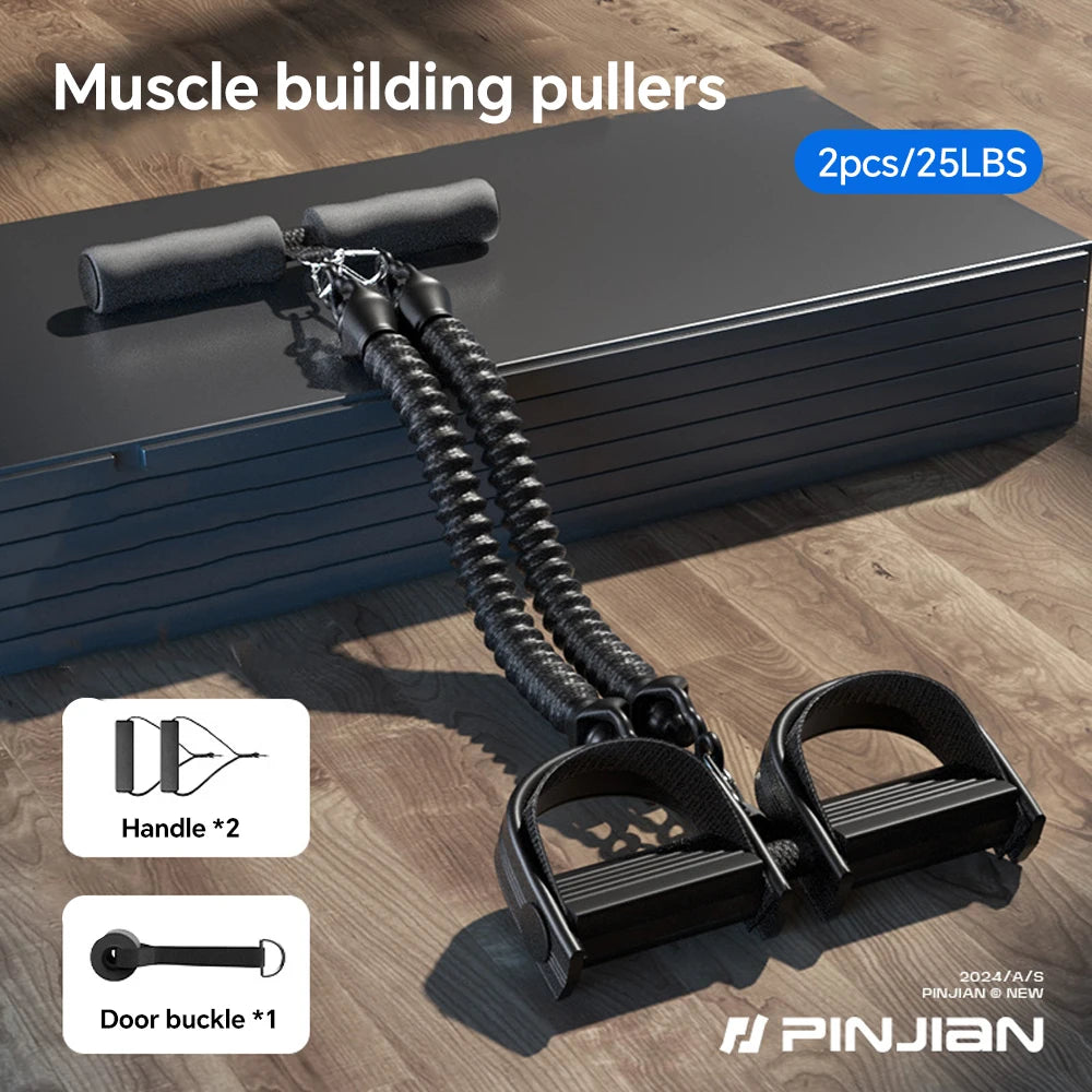 Multifunction Pedal Resistance Band Puller for Home Fitness