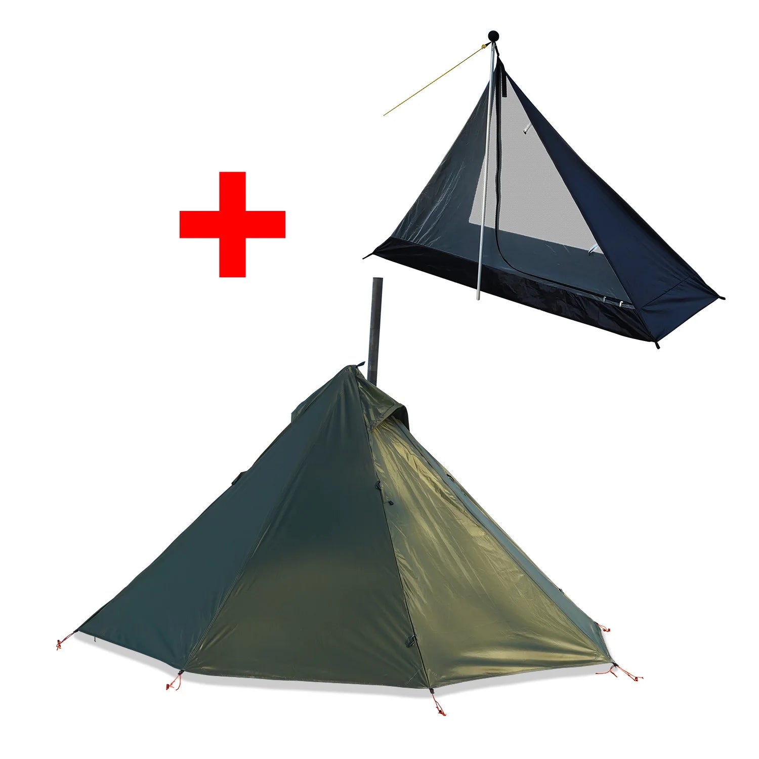 Ultralight Camping Hot Tent with Chimney & Window