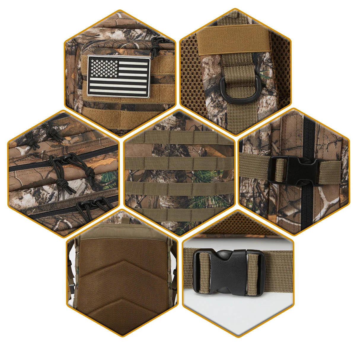 45L Large Capacity Tactical Backpack for Men & Women