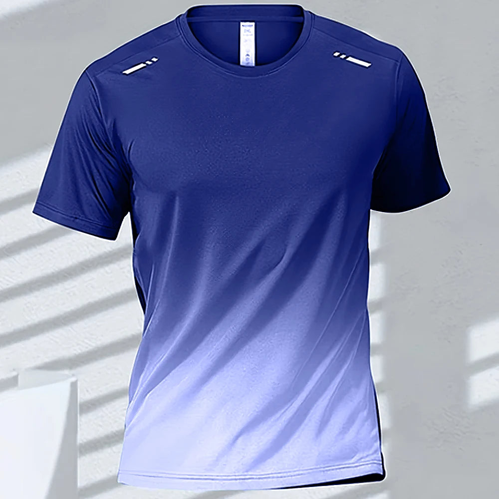 Men’s Quick-Dry Gradient Sports T-Shirt