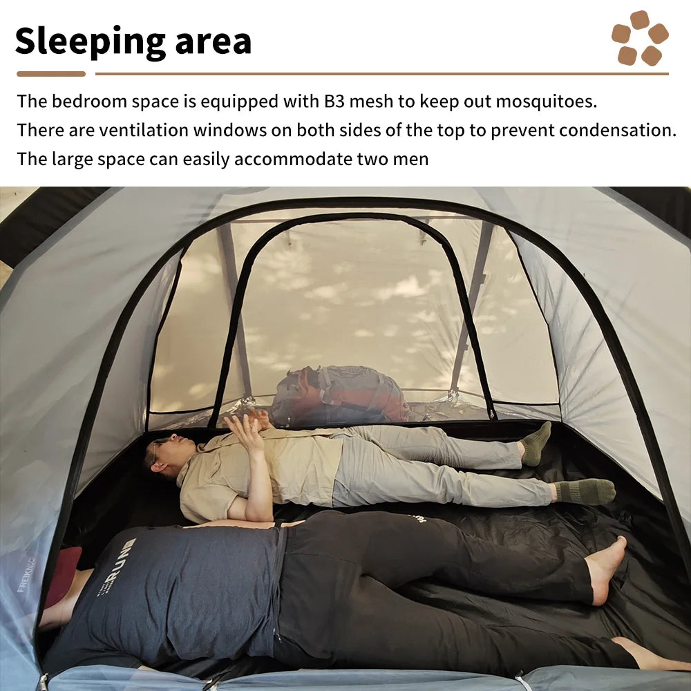 Fireproof 2-Person Hot Tent with Stove Jack & Snow Skirt