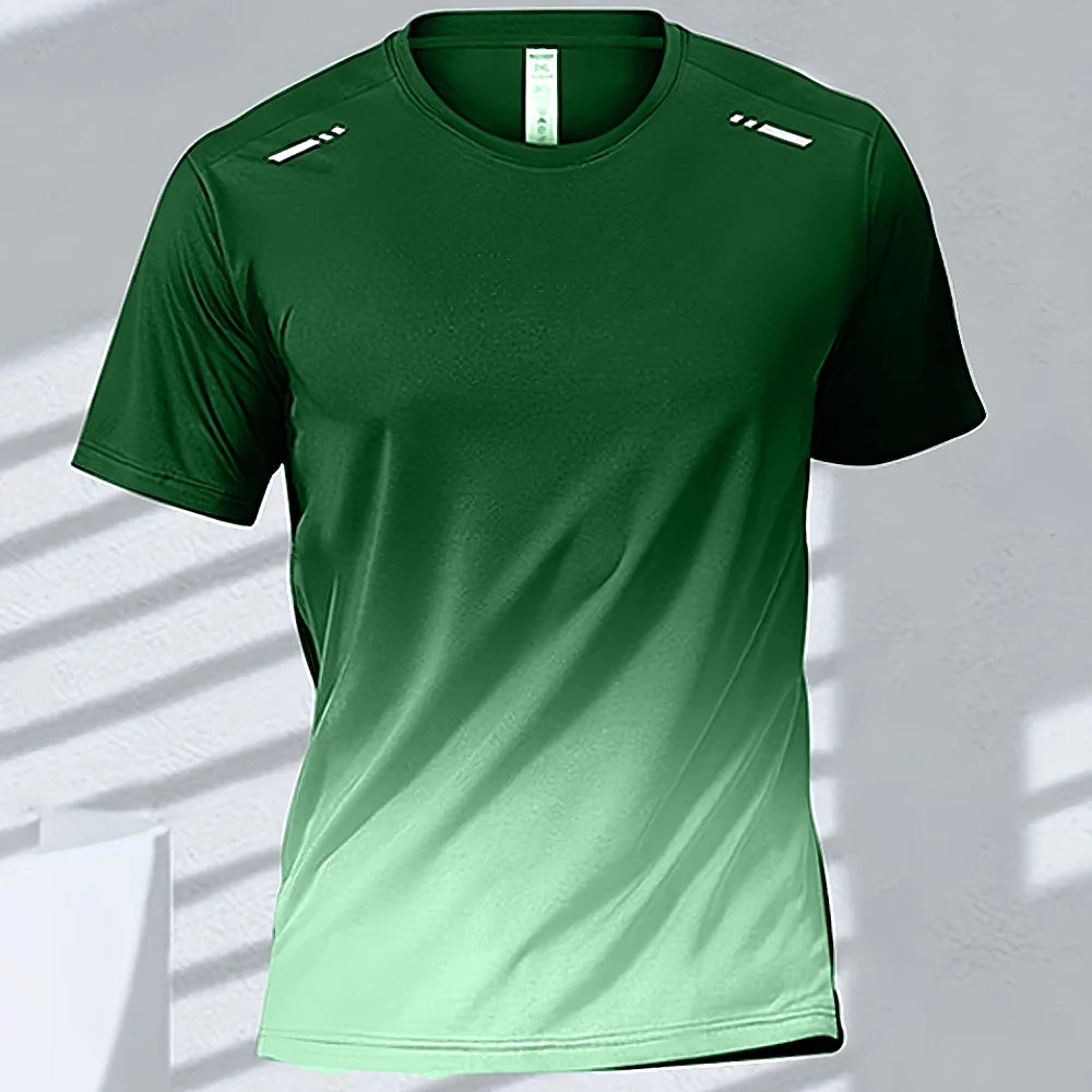 Men’s Quick-Dry Gradient Sports T-Shirt