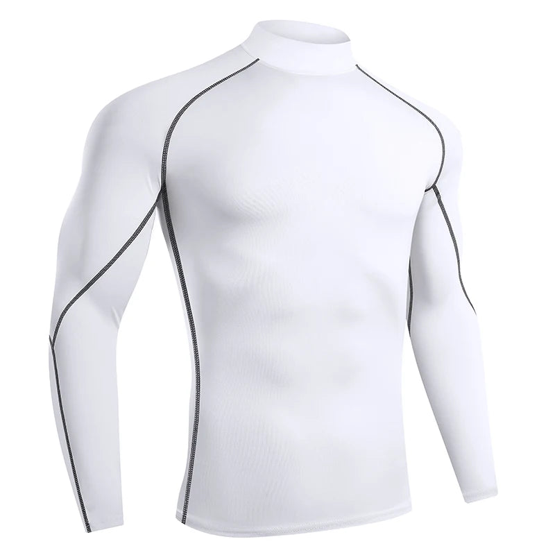 Men’s Quick-Dry Long Sleeve Compression Running Shirt
