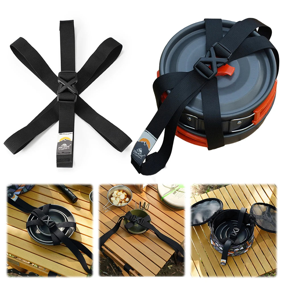 Adjustable Camping Tableware Storage Strap