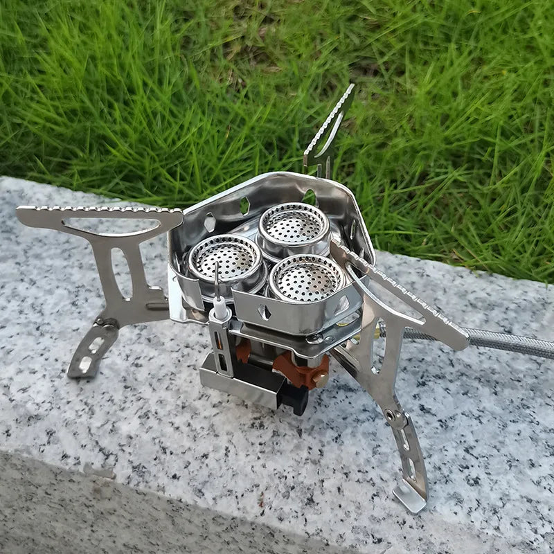 TARKA 3-Burner Folding Camp Stove | 5800W Portable Gas Cooker