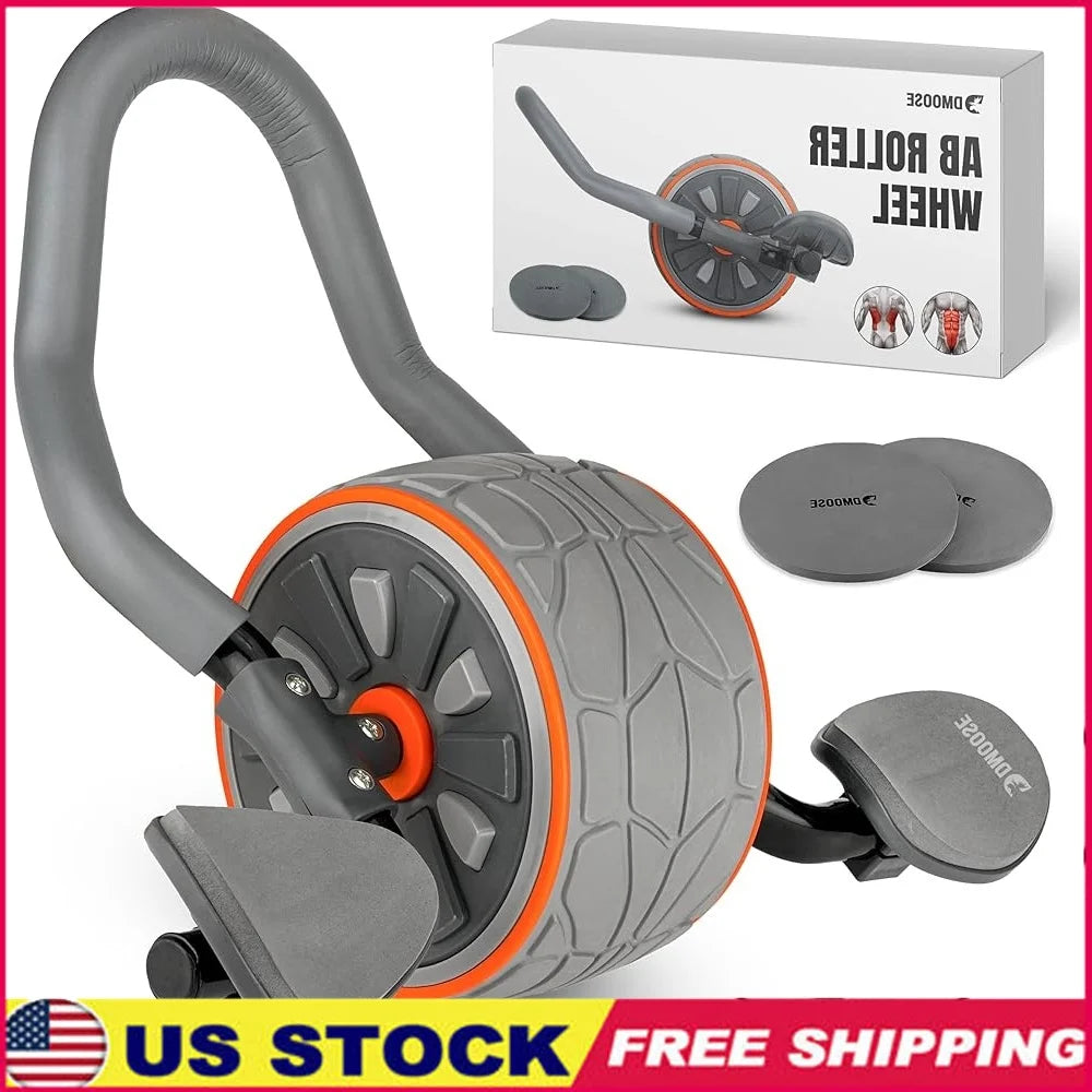 Pro Ab Roller Wheel Kit – Core Trainer with Elbow Support & Knee Pads
