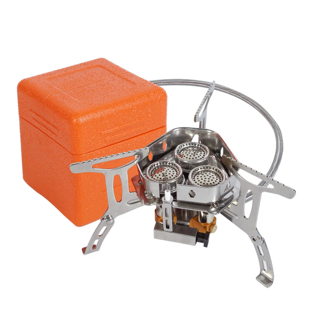 TARKA 3-Burner Folding Camp Stove | 5800W Portable Gas Cooker