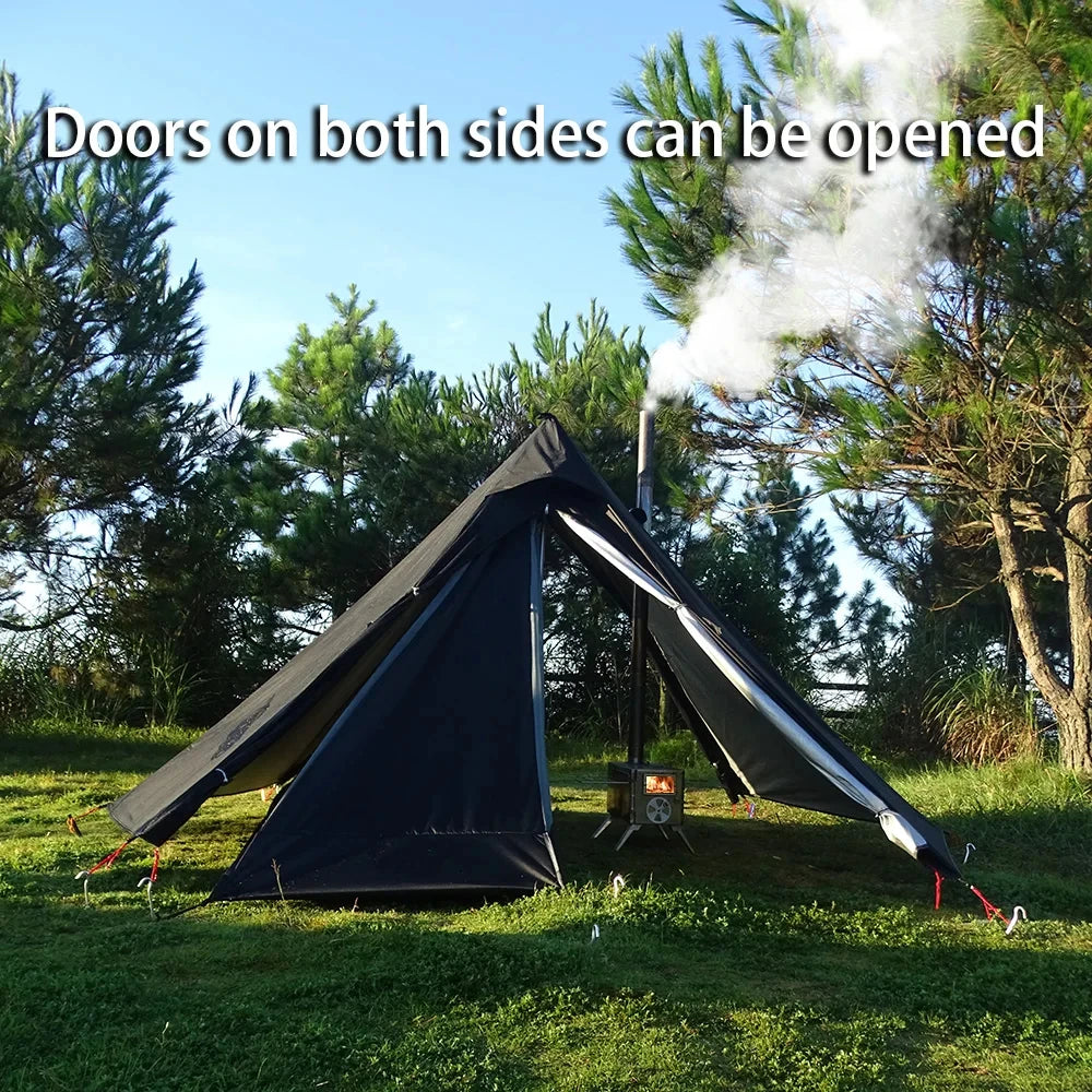 Ultralight Camping Hot Tent with Chimney & Window