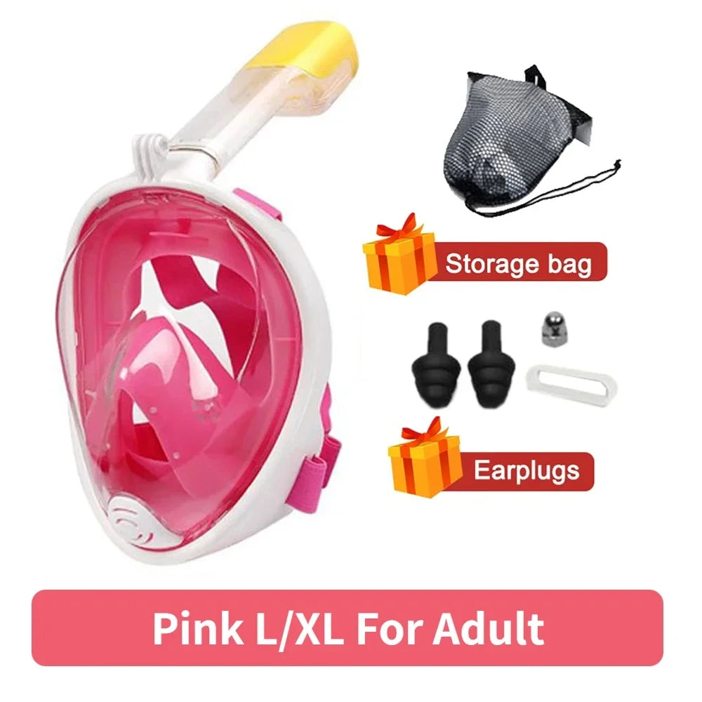 Professional Full Face Snorkel Mask with Anti-Fog