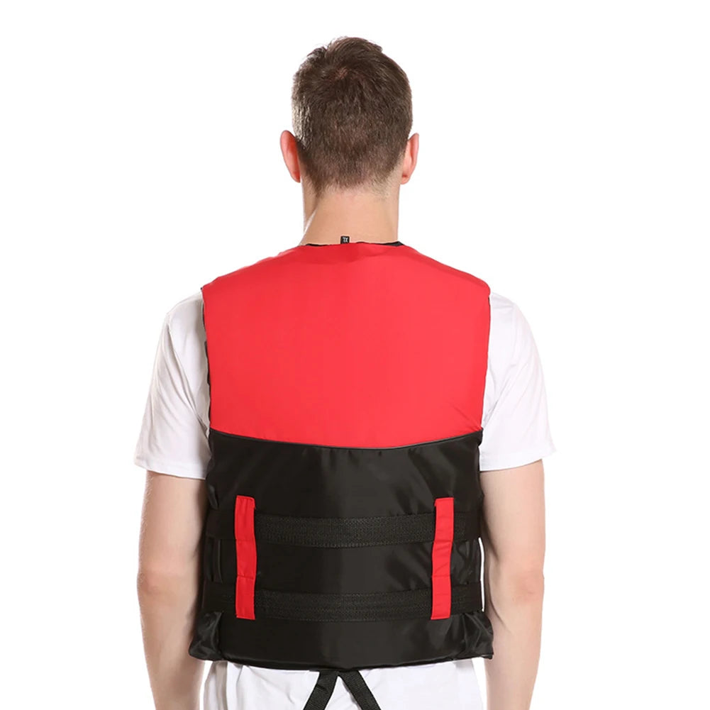 Red Life Jacket for Water Sports – Kids & Adults