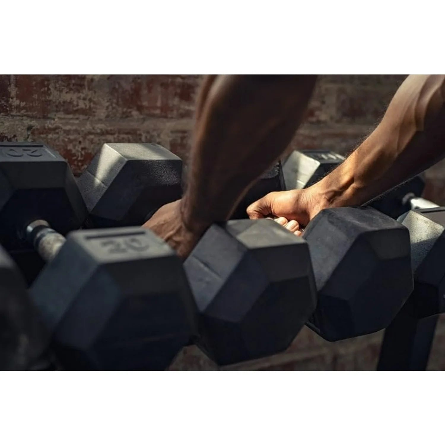 Heavy-Duty Rubber Hex Dumbbell – Anti-Roll, Noise-Reducing Free Weight