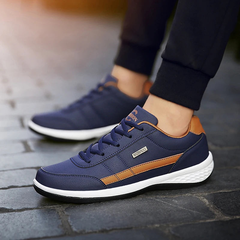 Men's Lightweight Breathable Sneakers – Non-Slip Vulcanized Sole