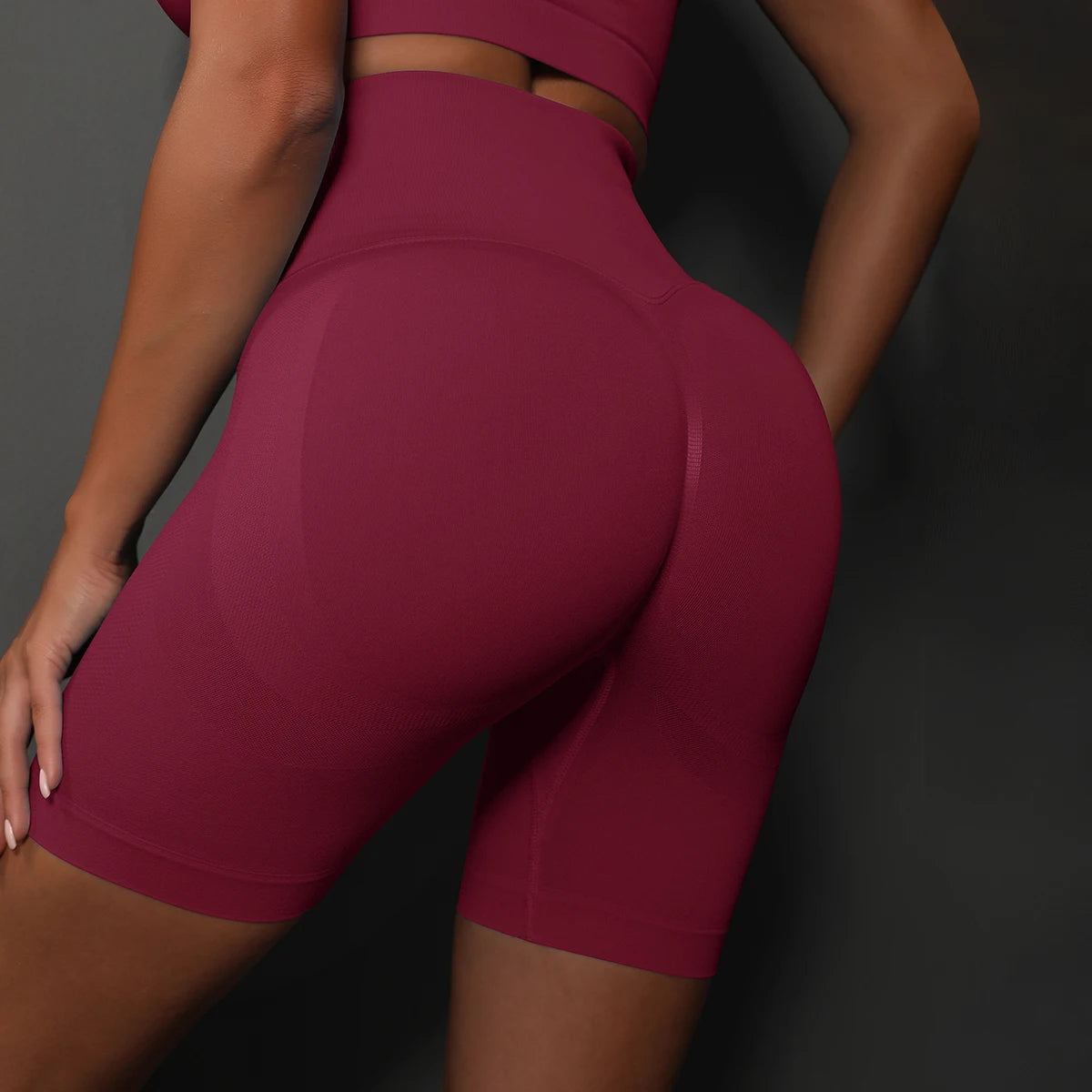Women’s High-Waist Seamless Yoga Shorts