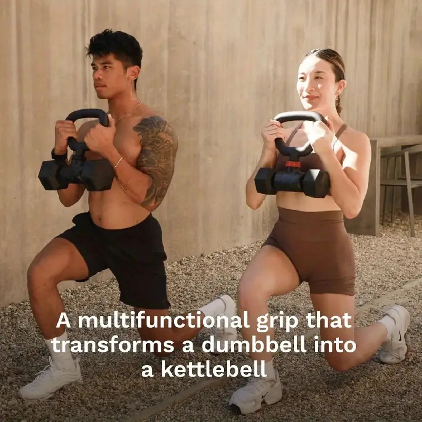 3-in-1 Dumbbell Converter – Barbell, Kettlebell & More for Home Gyms